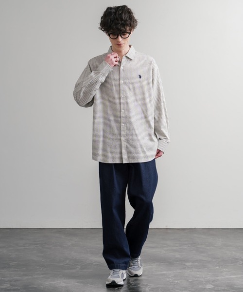 KRIFF MAYER(クリフメイヤー)の「KRIFF MAYER クリフメイヤー ワイドデニムウエスタンパンツ 2534005(デニムパンツ・メンズ・ライトブルー/アイボリー/ストライプ/ダークブルー/チャコール・L/XL/M)」の10枚目の写真