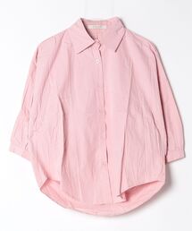 バックスリット綿シャツ