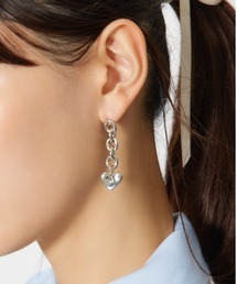 rienda（リエンダ）の「ニュアンスハートプレートピアス（ピアス（両耳用））」