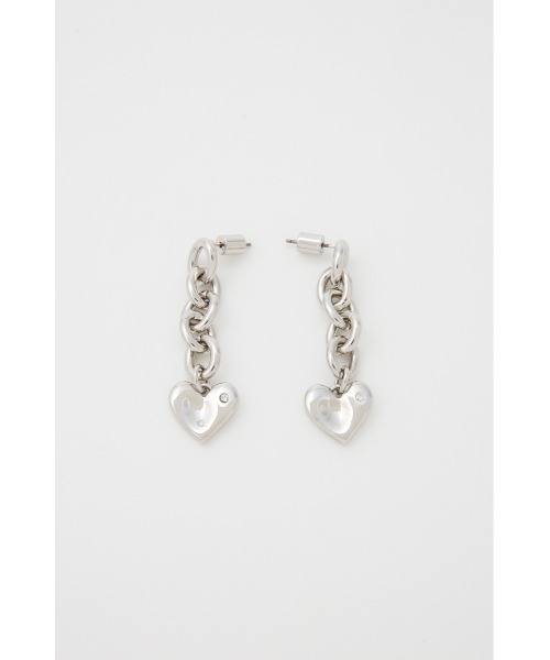 rienda(リエンダ)の「ニュアンスハートプレートピアス(ピアス(両耳用)・レディース・ゴールド/シルバー・FREE)」の7枚目の写真