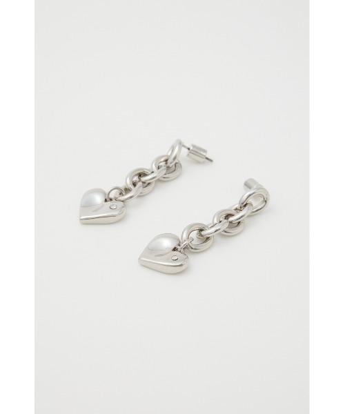 rienda(リエンダ)の「ニュアンスハートプレートピアス(ピアス(両耳用)・レディース・ゴールド/シルバー・FREE)」の8枚目の写真