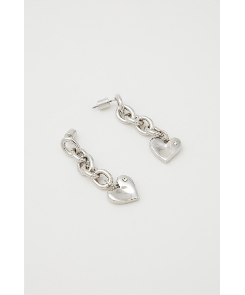 rienda(リエンダ)の「ニュアンスハートプレートピアス(ピアス(両耳用)・レディース・ゴールド/シルバー・FREE)」の9枚目の写真