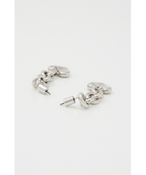 rienda(リエンダ)の「ニュアンスハートプレートピアス(ピアス(両耳用)・レディース・ゴールド/シルバー・FREE)」の10枚目の写真