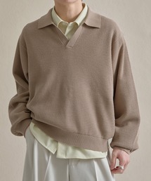 epnok（エプノック）の「ベーシックルーズスキッパーニット（ニット/セーター）」