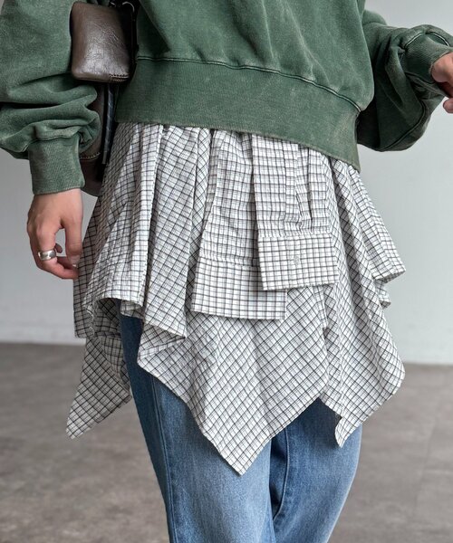 CPCM（シーピーシーエム）の「アソート巻きミニスカート（スカート・レディース・ブルー/ホワイト/ピンク/ネイビー・FREE）」の5枚目の写真