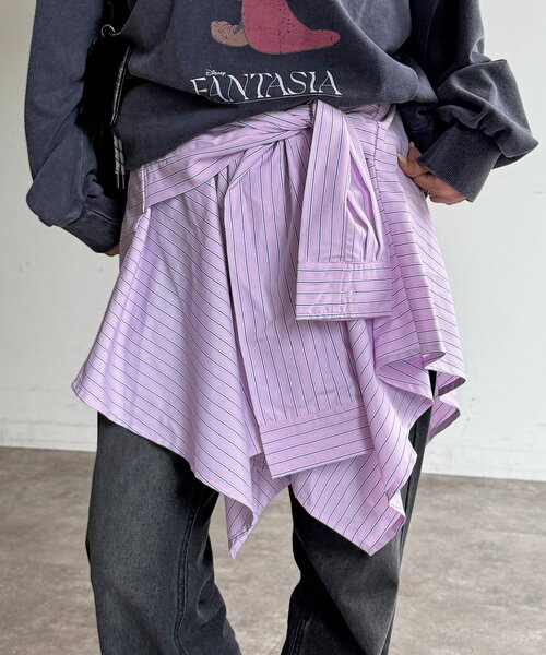 CPCM（シーピーシーエム）の「アソート巻きミニスカート（スカート・レディース・ブルー/ホワイト/ピンク/ネイビー・FREE）」の18枚目の写真