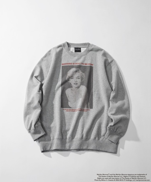 RAGEBLUE(レイジブルー)の「【Marilyn Monroe】マリリンモンロー/コラボプリントスウェット(スウェット・メンズ・グレー系その他/ライトブルー/ブラック・LARGE/MEDIUM)」の3枚目の写真