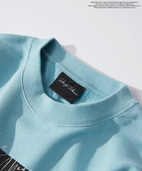 RAGEBLUE(レイジブルー)の「【Marilyn Monroe】マリリンモンロー/コラボプリントスウェット(スウェット・メンズ・グレー系その他/ライトブルー/ブラック・LARGE/MEDIUM)」の4枚目の写真