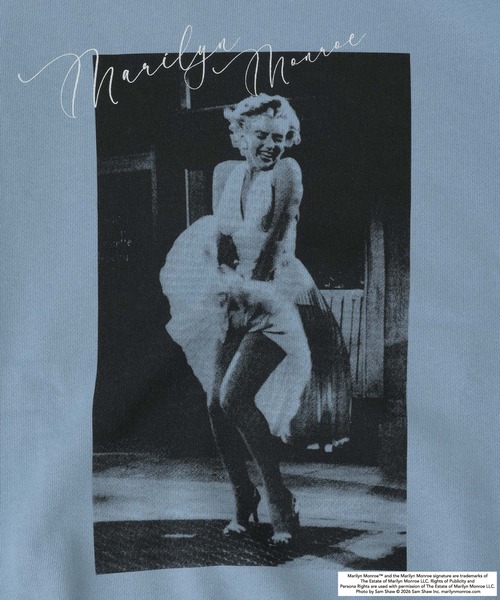 RAGEBLUE(レイジブルー)の「【Marilyn Monroe】マリリンモンロー/コラボプリントスウェット(スウェット・メンズ・グレー系その他/ライトブルー/ブラック・LARGE/MEDIUM)」の14枚目の写真