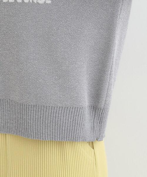 SHOO・LA・RUE（シューラルー）の「デニム袖切替ロゴニット（ニット/セーター・レディース・グレー/ライトブルー/ライトグレー・00）」の21枚目の写真