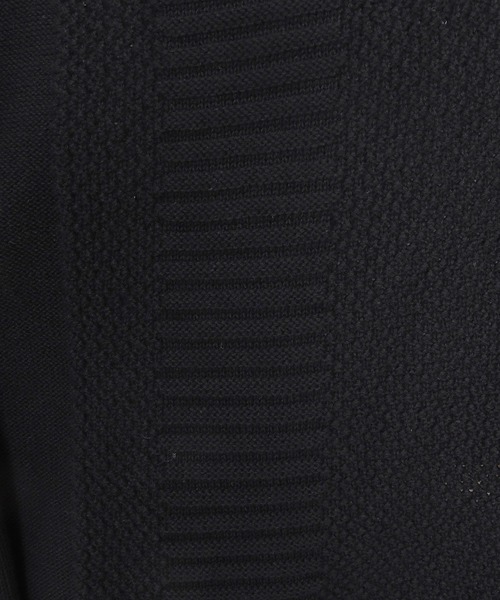 Jih Nunc（ジーヌンク）の「mn3225-ディープVキーネック7分袖ニットプルオーバー（ニット/セーター・メンズ・チャコール/ブラック・M/L/S）」の6枚目の写真
