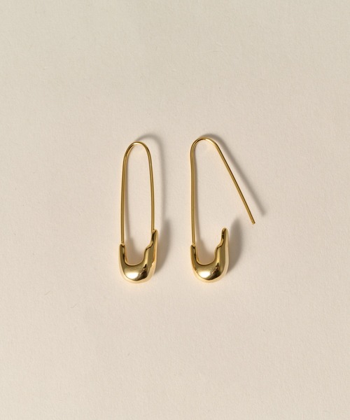 novice（ノーヴィス）の「【novice】Safety Pin Pierce［Stainless］（ピアス（両耳用）・レディース・シルバー/ゴールド・FREE）」の4枚目の写真