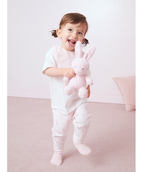 gelato pique(ジェラートピケ)の「【販路限定】【BABY】パウダーアニマルぬいぐるみ(おもちゃ・キッズ・ライトピンク・F)」の3枚目の写真