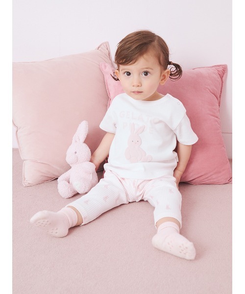 gelato pique(ジェラートピケ)の「【販路限定】【BABY】パウダーアニマルぬいぐるみ(おもちゃ・キッズ・ライトピンク・F)」の4枚目の写真