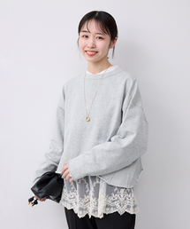 SLOBE IENA | ミニ裏毛カットオフショートプルオーバー(Tシャツ/カットソー)