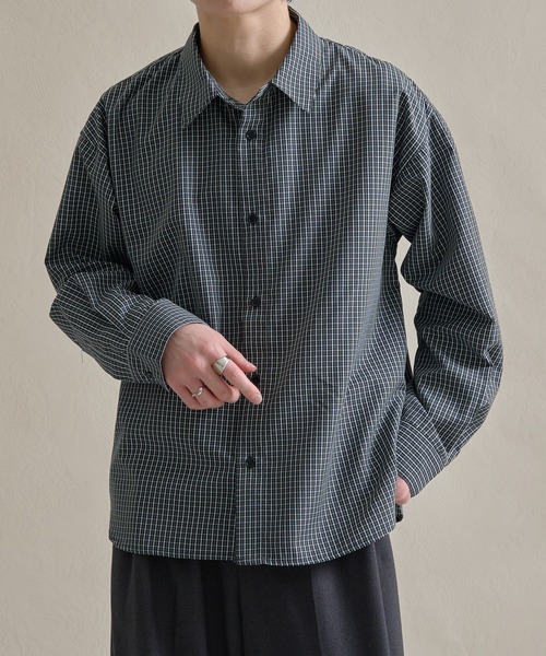 epnok（エプノック）の「ファンクショナルベーシックルーズレギュラーカラーシャツ（シャツ/ブラウス・メンズ・ピンク/ベージュ系その他/ブルー系その他/ミント/イエロー/ブルー系1/ホワイト系1/ブラック系その他/オフホワイト・SMALL/LARGE/MEDIUM）」の3枚目の写真