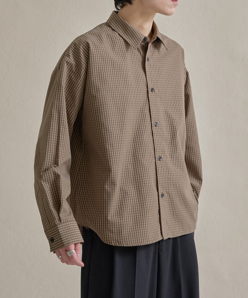 epnok（エプノック）の「ファンクショナルベーシックルーズレギュラーカラーシャツ（シャツ/ブラウス・メンズ・ピンク/ベージュ系その他/ブルー系その他/ミント/イエロー/ブルー系1/ホワイト系1/ブラック系その他/オフホワイト・SMALL/LARGE/MEDIUM）」の22枚目の写真