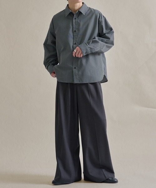 epnok（エプノック）の「ファンクショナルベーシックルーズレギュラーカラーシャツ（シャツ/ブラウス・メンズ・ピンク/ベージュ系その他/ブルー系その他/ミント/イエロー/ブルー系1/ホワイト系1/ブラック系その他/オフホワイト・SMALL/LARGE/MEDIUM）」の16枚目の写真