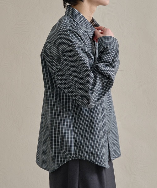 epnok（エプノック）の「ファンクショナルベーシックルーズレギュラーカラーシャツ（シャツ/ブラウス・メンズ・ピンク/ベージュ系その他/ブルー系その他/ミント/イエロー/ブルー系1/ホワイト系1/ブラック系その他/オフホワイト・SMALL/LARGE/MEDIUM）」の15枚目の写真