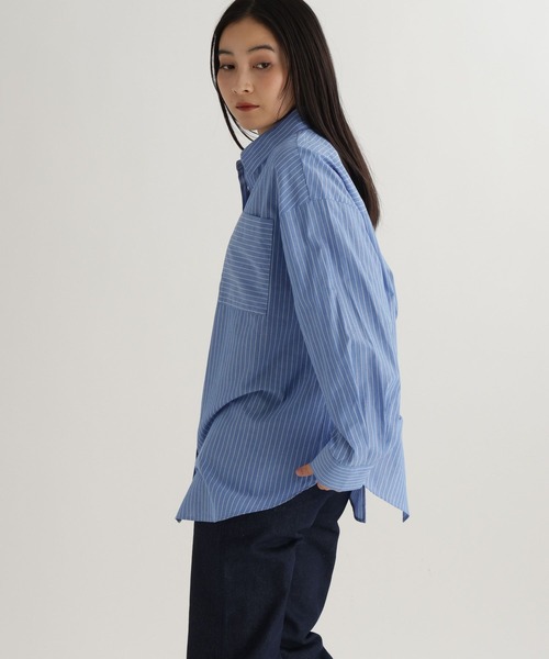 studio CLIP(スタディオクリップ)の「【daily CLIP】切り替えシャツ(シャツ/ブラウス・レディース・ブルー/チャコール/ホワイト・FREE)」の20枚目の写真