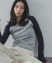feepur（フェピュール）の「異素材ラグランロンTee（Tシャツ/カットソー）」