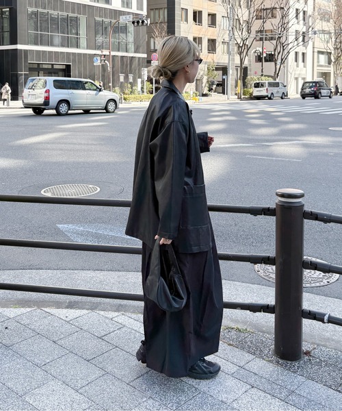 feepur（フェピュール）の「異素材ラグランロンTee（Tシャツ/カットソー・レディース・ネイビー/チャコールグレー・MEDIUM）」の8枚目の写真