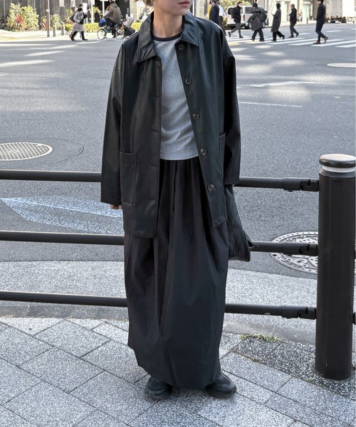 feepur（フェピュール）の「異素材ラグランロンTee（Tシャツ/カットソー・レディース・ネイビー/チャコールグレー・MEDIUM）」の5枚目の写真