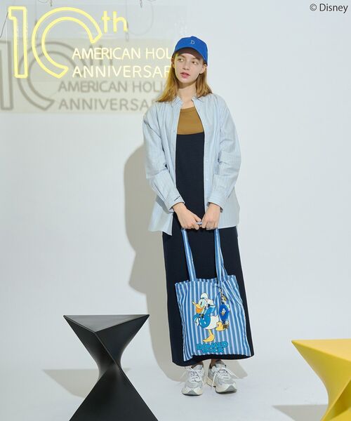 Disney(ディズニー)の「【Mickey&Friends】ボタンダウンシャツ(シャツ/ブラウス・レディース・ブルー/ピンク/イエロー/ミント・FREE)」の10枚目の写真