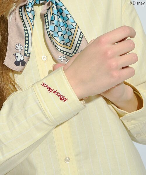 Disney(ディズニー)の「【Mickey&Friends】ボタンダウンシャツ(シャツ/ブラウス・レディース・ブルー/ピンク/イエロー/ミント・FREE)」の16枚目の写真