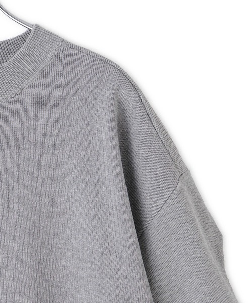 ADAM ET ROPE'（アダムエロペ）の「【WEB限定】シャツコンビニットプルオーバー（ニット/セーター・レディース・ブラック/ダークブラウン/グレー・FREE）」の17枚目の写真