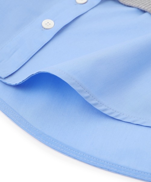 ADAM ET ROPE'（アダムエロペ）の「【WEB限定】シャツコンビニットプルオーバー（ニット/セーター・レディース・ブラック/ダークブラウン/グレー・FREE）」の20枚目の写真