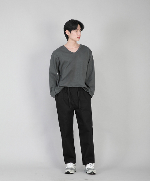 SAINTCREW（セントクルー）の「プレーンテーパードコットンパンツ RTP-380 ブラック（その他パンツ・メンズ・その他・MEDIUM/LARGE/X-LARGE/XX-LARGE）」の6枚目の写真