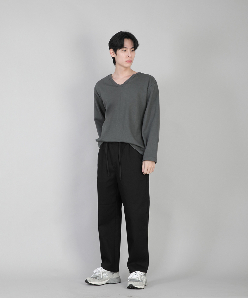 SAINTCREW（セントクルー）の「プレーンテーパードコットンパンツ RTP-380 ブラック（その他パンツ・メンズ・その他・MEDIUM/LARGE/X-LARGE/XX-LARGE）」の8枚目の写真