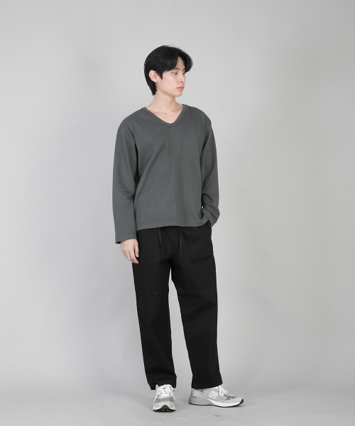 SAINTCREW（セントクルー）の「プレーンテーパードコットンパンツ RTP-380 ブラック（その他パンツ・メンズ・その他・MEDIUM/LARGE/X-LARGE/XX-LARGE）」の9枚目の写真