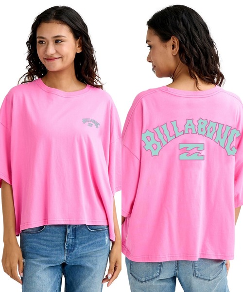BILLABONG(ビラボン)の「BILLABONG ウィメンズ PUFF ARCH WIDE LOOSE Tシャツ 【2026年春夏モデル】(Tシャツ/カットソー・レディース・ホワイト/ピンク/ブルー系その他2/オフホワイト・MEDIUM)」の4枚目の写真