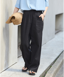 《追加》ウォッシャブルコットンリネンIVISストレートパンツ