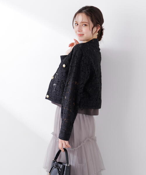 PROPORTION BODY DRESSING(プロポーションボディドレッシング)の「レースブルゾン / 1216155301(ブルゾン・レディース・ブラック/ホワイト系その他・MEDIUM/SMALL)」の18枚目の写真