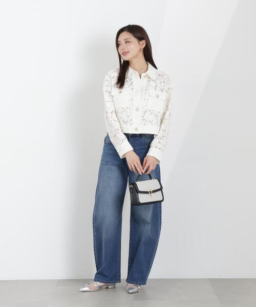 PROPORTION BODY DRESSING(プロポーションボディドレッシング)の「レースブルゾン / 1216155301(ブルゾン・レディース・ブラック/ホワイト系その他・MEDIUM/SMALL)」の14枚目の写真