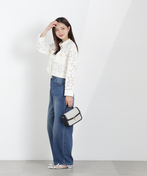 PROPORTION BODY DRESSING(プロポーションボディドレッシング)の「レースブルゾン / 1216155301(ブルゾン・レディース・ブラック/ホワイト系その他・MEDIUM/SMALL)」の15枚目の写真