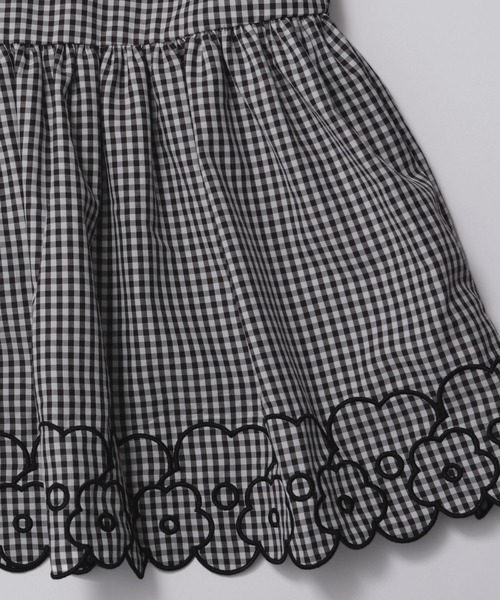 フラワー刺しゅう裾スカラップトップス（その他トップス）｜Fit more