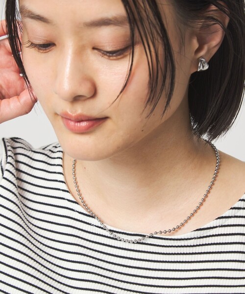 green label relaxing（グリーンレーベルリラクシング）の「ボールチェーン フック ネックレス（ネックレス・レディース・シルバー/ゴールド・FREE）」の3枚目の写真