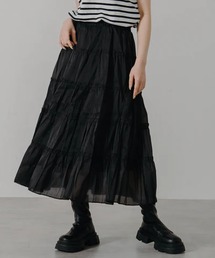 merrylatte | ティアードフレアスカート【IROHANI】(スカート)