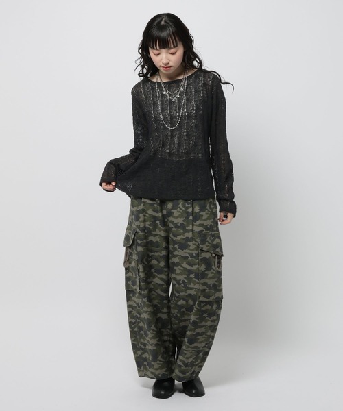 niko and...(ニコアンド)の「レースジャガードラウンドプルオーバー(Tシャツ/カットソー・レディース・レッド/オフホワイト/ブラック・LARGE/MEDIUM)」の19枚目の写真