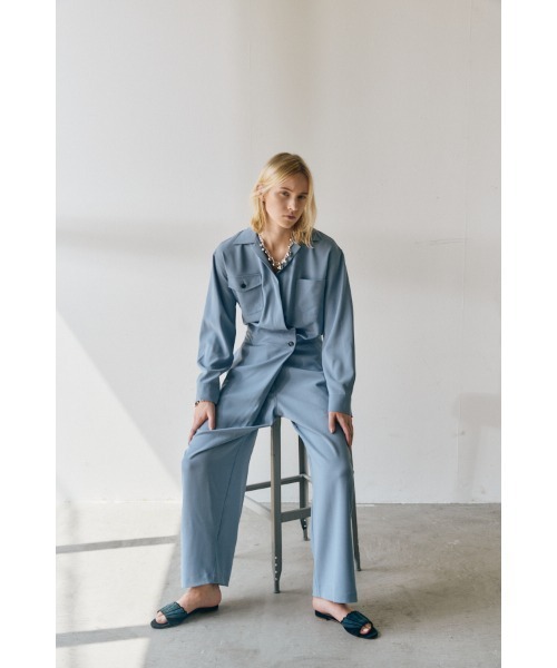 Muel Chic(ミュエルシック)の「Rinell coveralls リネルカバーオール(サロペット/オーバーオール・レディース・ベージュ/ネイビー/ライトブルー・SMALL/MEDIUM)」の14枚目の写真