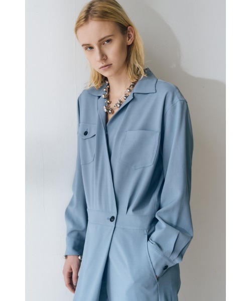 Muel Chic(ミュエルシック)の「Rinell coveralls リネルカバーオール(サロペット/オーバーオール・レディース・ベージュ/ネイビー/ライトブルー・SMALL/MEDIUM)」の5枚目の写真