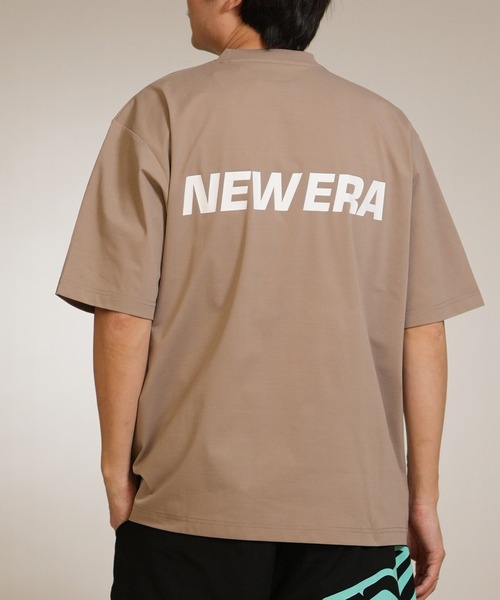 NEW ERA(ニューエラ)の「NEW ERA/ニューエラ 半袖 ラッシュガード メンズ UVカット OD SS OS UT MLOGO 14774253/14774254/14774255/15159370(Tシャツ/カットソー・メンズ・ホワイト/ブラック/ブラウン/ブラック系その他・M/L/XXL/XL)」の4枚目の写真