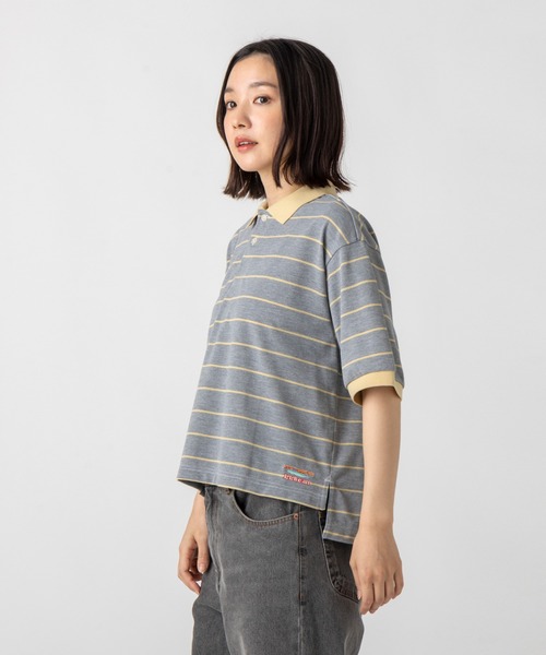 L.L.Bean(エルエルビーン)の「【JAPAN EDITION】トロイ・ショートスリーブ・ポロシャツ(ポロシャツ・レディース・ブラウン系その他/グレー系その他/ホワイト×グリーン/レッド系その他/ブルー系その他・MEDIUM)」の6枚目の写真