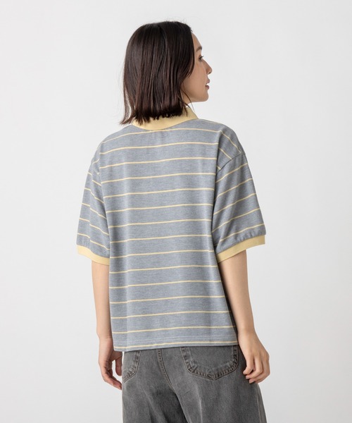 L.L.Bean(エルエルビーン)の「【JAPAN EDITION】トロイ・ショートスリーブ・ポロシャツ(ポロシャツ・レディース・ブラウン系その他/グレー系その他/ホワイト×グリーン/レッド系その他/ブルー系その他・MEDIUM)」の7枚目の写真