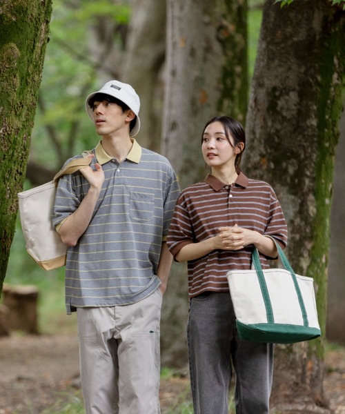L.L.Bean(エルエルビーン)の「【JAPAN EDITION】トロイ・ショートスリーブ・ポロシャツ(ポロシャツ・レディース・ブラウン系その他/グレー系その他/ホワイト×グリーン/レッド系その他/ブルー系その他・MEDIUM)」の15枚目の写真