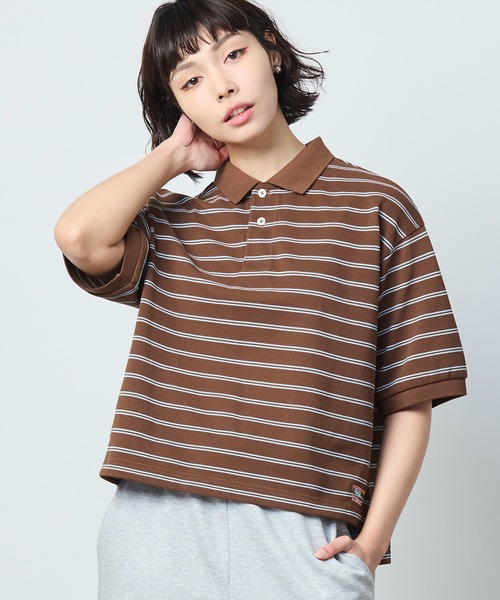 L.L.Bean(エルエルビーン)の「【JAPAN EDITION】トロイ・ショートスリーブ・ポロシャツ(ポロシャツ・レディース・ブラウン系その他/グレー系その他/ホワイト×グリーン/レッド系その他/ブルー系その他・MEDIUM)」の17枚目の写真